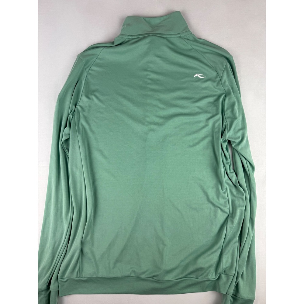 KJUS Quarter Zip Pullover Size 52L Green Snoqualmie Ridge UPF 50+ Active Top - Picture 6 of 6